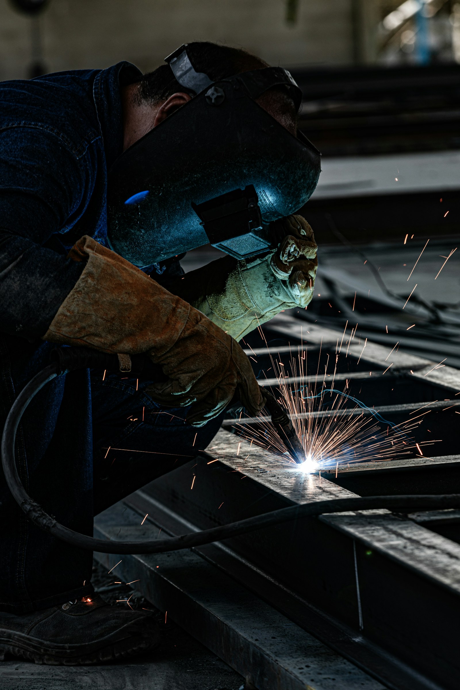 Handwerker beim Schweißen